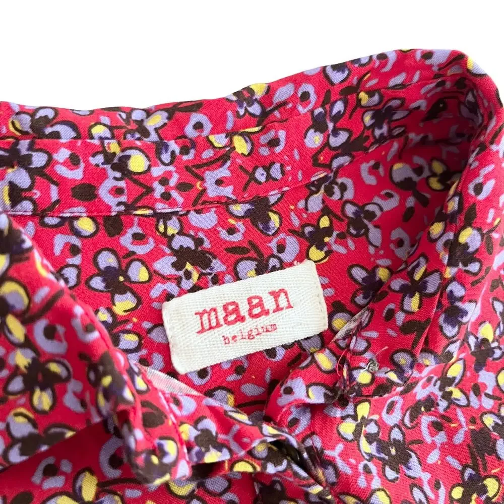 Maan girls floral button front dress size 12